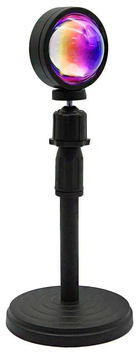 Sunset Lamp Rainbow Projection Lamp USB Charging LED Lighting Sun Never Sets Light Rainbow